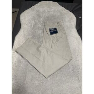 New Basic Editions Men's Pleated Gray Khaki Pants Size 38x32 Pants